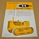 1967 Allis-Chalmers HD-11EP Tractor Brochure Prospekt IT