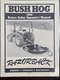 Bush Hog RZ60 Razorback Rotary Cutter Operator's Manual Part # 81652