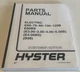 1997 HYSTER Forklift Parts Manual - Electric E60 70 80 100 120B
