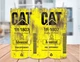 CAT 1R-1807 Oil Filter Stainless Steel Yellow Tumbler With Metal Straw - 20 Oz