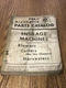 International Harvester, Mccormick ENS-1 parts catalog,, Ensilage Machines 1956