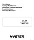 Hyster V40XMU A465 C1.8X Forklift Parts Catalog Manual PDF USB