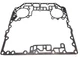 For Allison  3000 series   transmission UPPER pan Gasket valve body