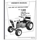 Ford T-800 Tractor owner manual 39 pages Gloss Cover Comb Bound