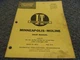I&T Minneapolis- Moline 335 445 U302 Tractor Shop Service Repair Manual MM-14 xz