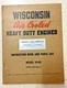 Wisconsin Air Cooled Heavy Duty Engines Manual  Model VP4D Instruction & Parts
