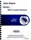 John Deere 500C TLB Tractor Loader Backhoe Parts Manual Catalog pc1239