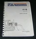 Fiatallis 41-B Crawler Tractor Dozer Parts Manual S/N 73110687 Up 41B Fiat Allis