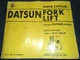 NISSAN DATSUN CF02 SERIES FORKLIFT PARTS MANUAL BOOK CATALOG